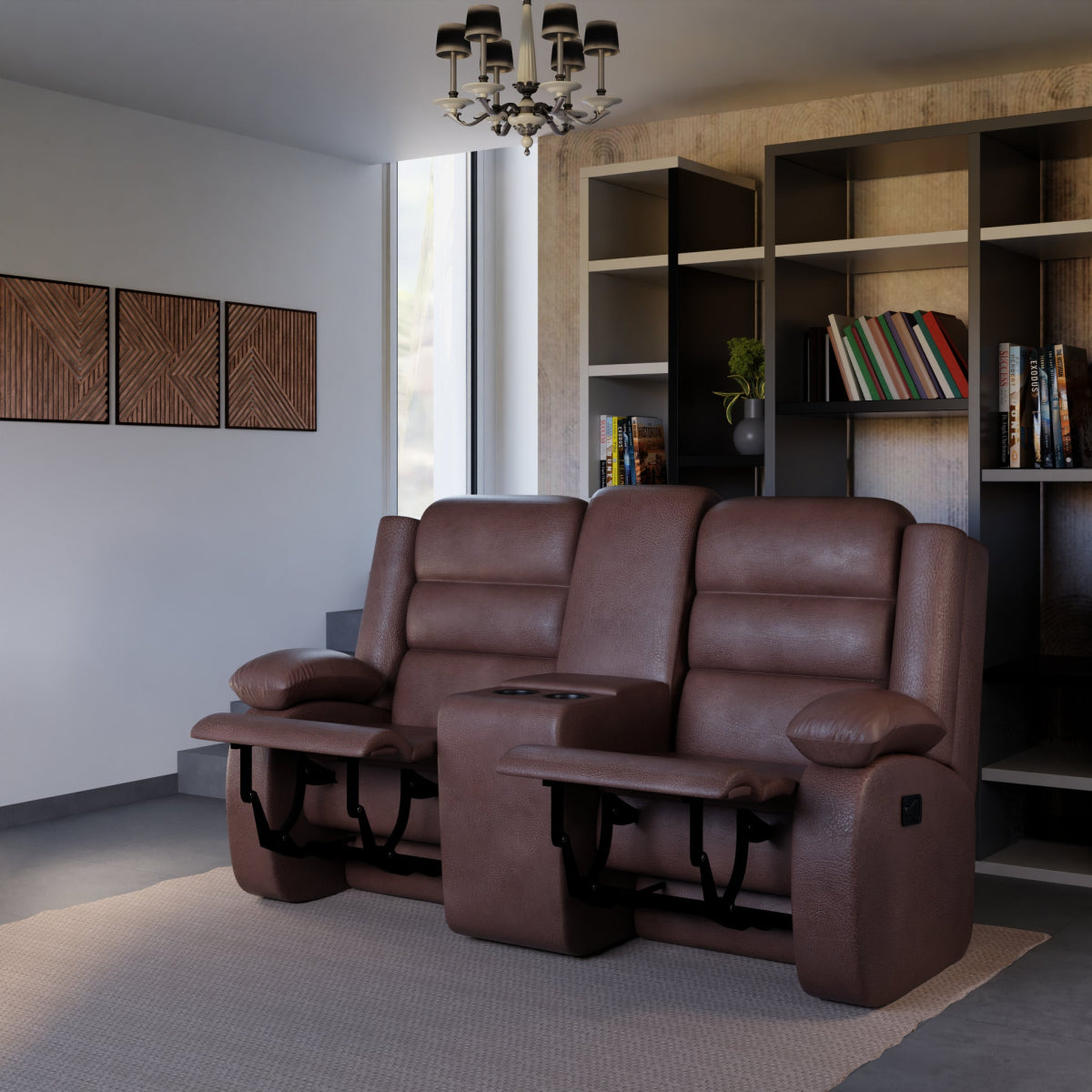 Two Seater Leatherette Recliner Series - Sekar Lifestyle