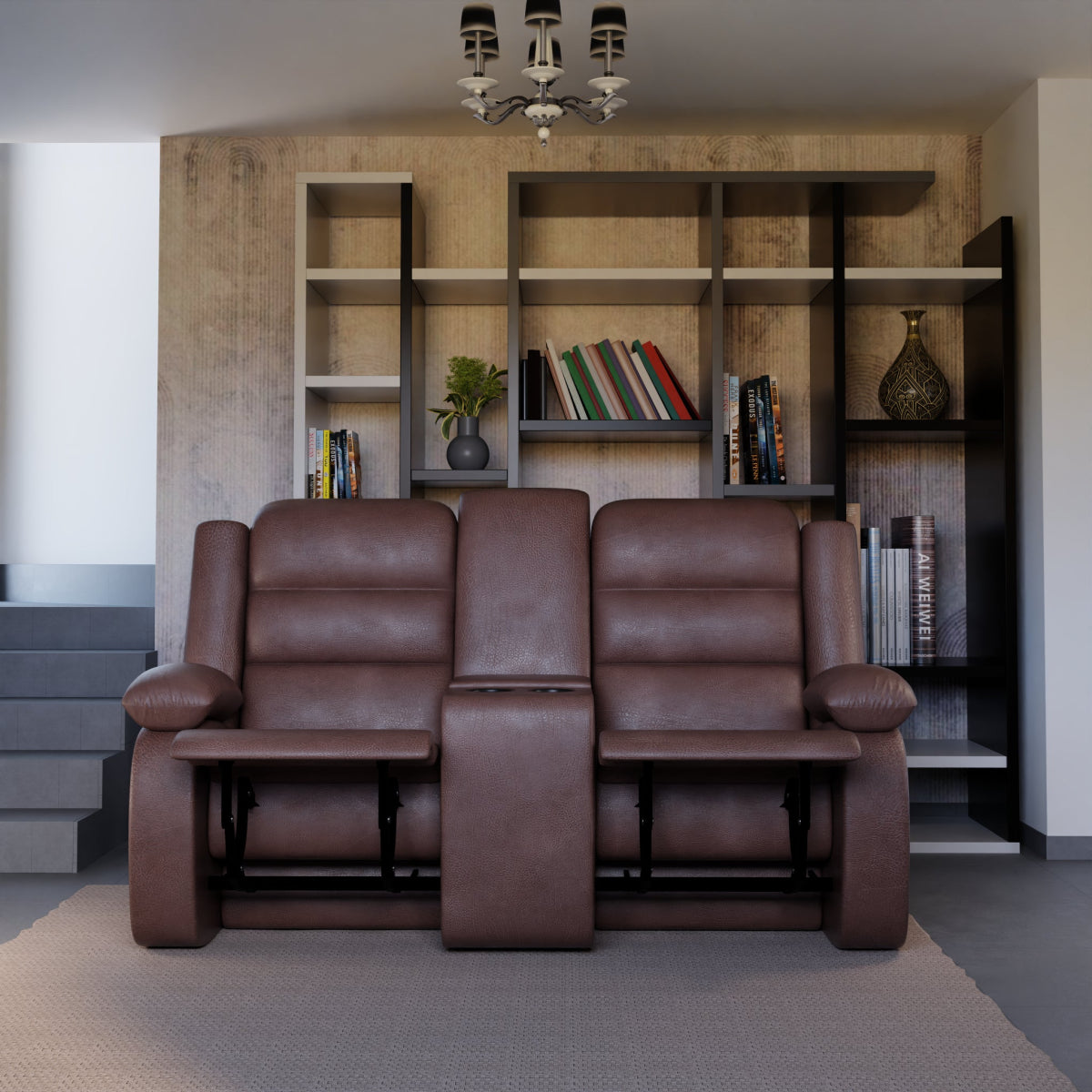 Two Seater Leatherette Recliner Series - Sekar Lifestyle