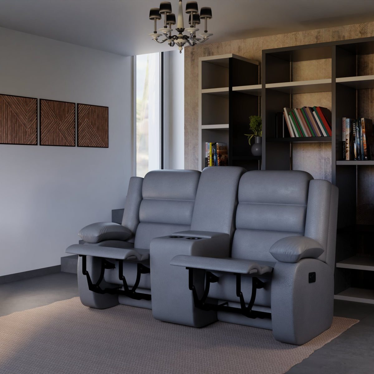 Two Seater Leatherette Recliner Series - Sekar Lifestyle