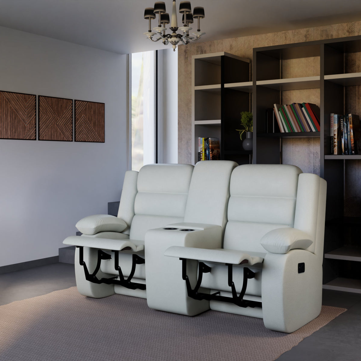 Two Seater Leatherette Recliner Series - Sekar Lifestyle