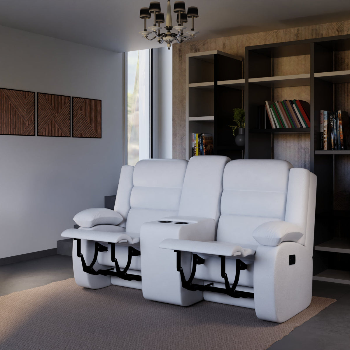 Two Seater Leatherette Recliner Series - Sekar Lifestyle