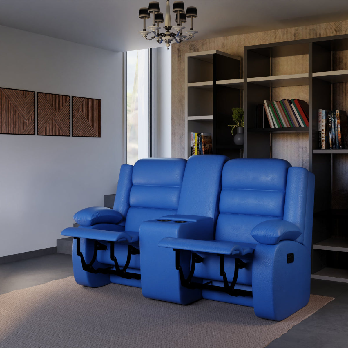 Two Seater Leatherette Recliner Series - Sekar Lifestyle