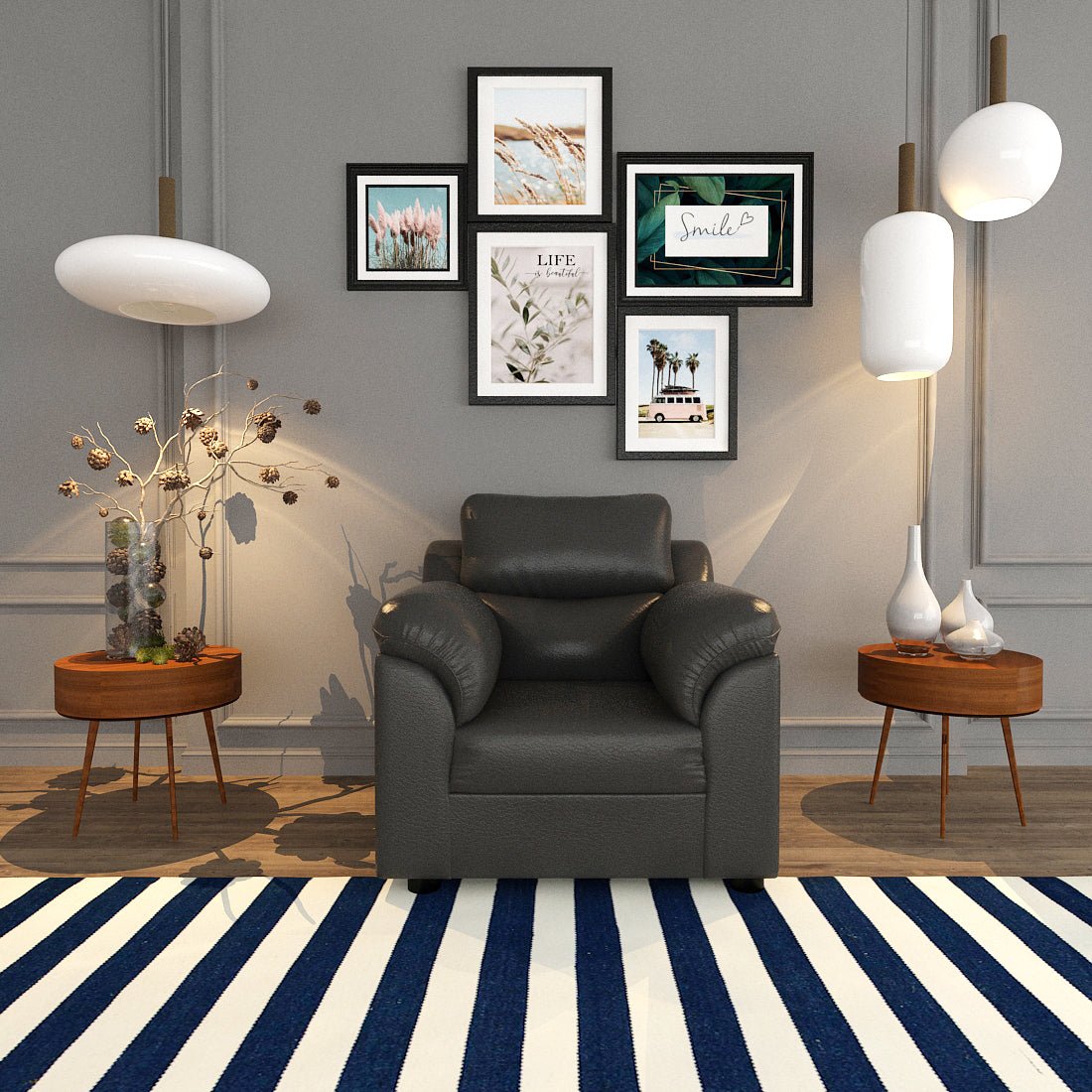 Comfort Series Leatherette Sofa - Sekar Lifestyle