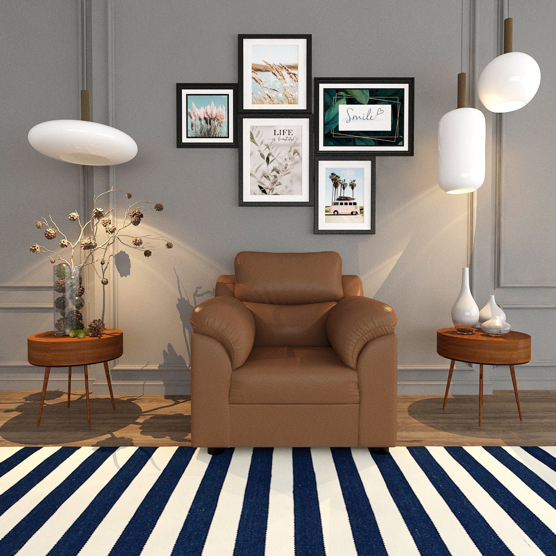 Comfort Series Leatherette Sofa - Sekar Lifestyle