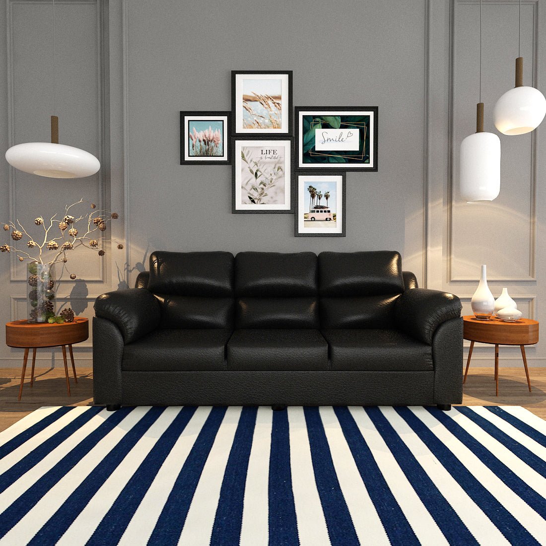 Comfort Series Leatherette Sofa - Sekar Lifestyle