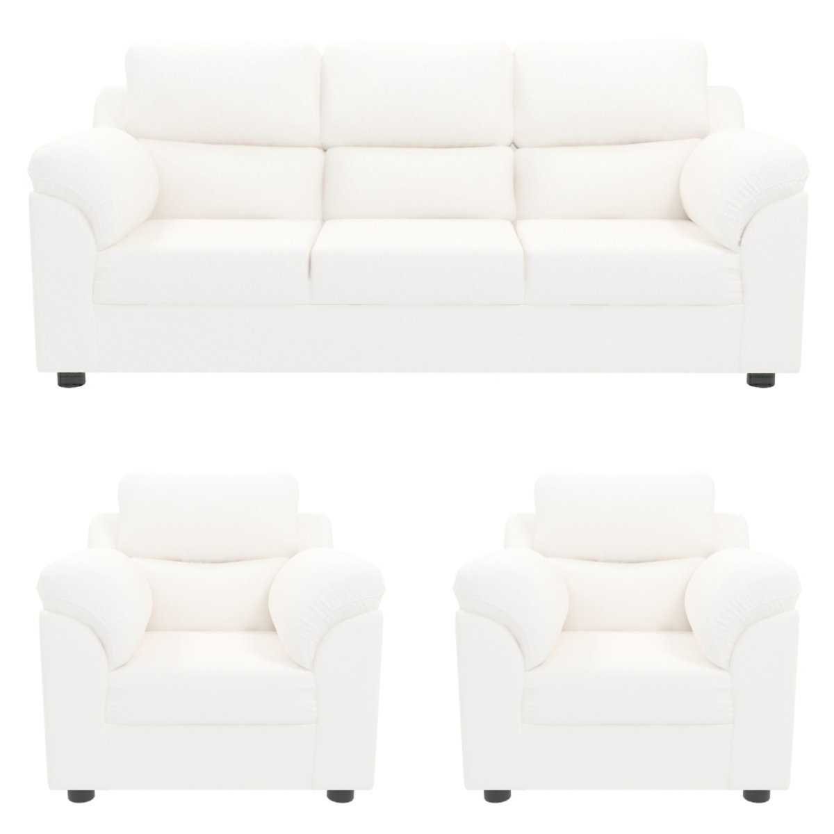 Comfort Series Leatherette Sofa - Sekar Lifestyle