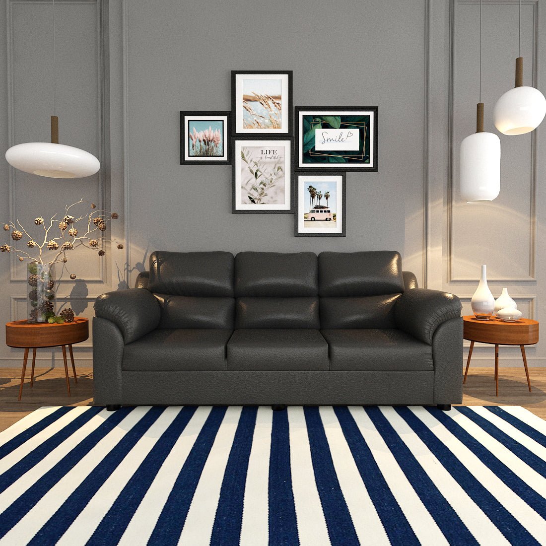 Comfort Series Leatherette Sofa - Sekar Lifestyle