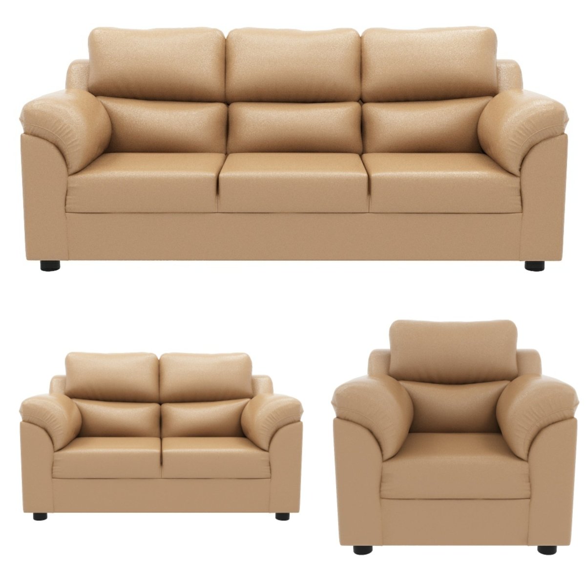 Comfort Series Leatherette Sofa - Sekar Lifestyle