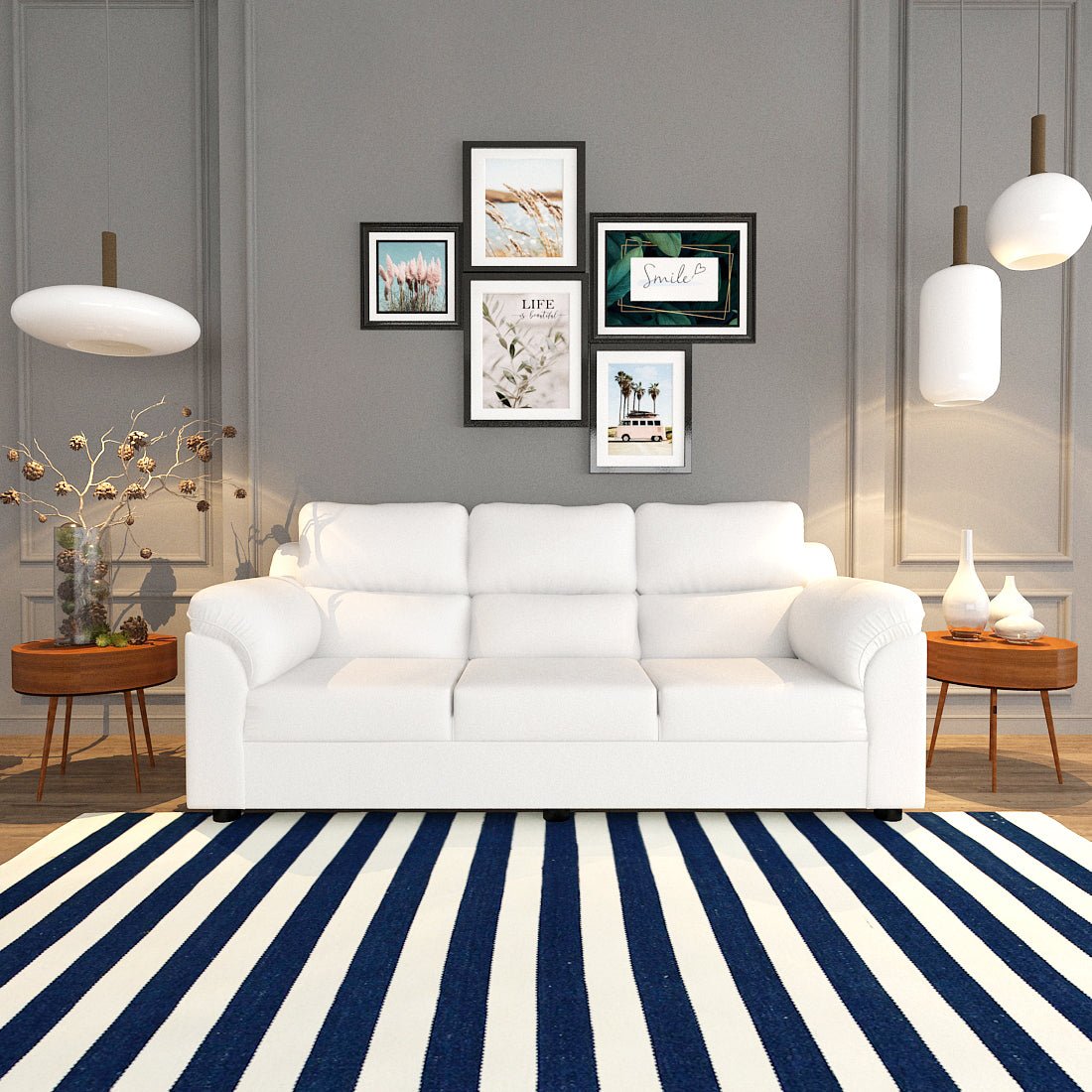 Comfort Series Leatherette Sofa - Sekar Lifestyle