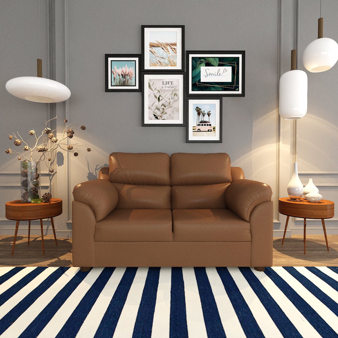 Comfort Series Leatherette Sofa - Sekar Lifestyle