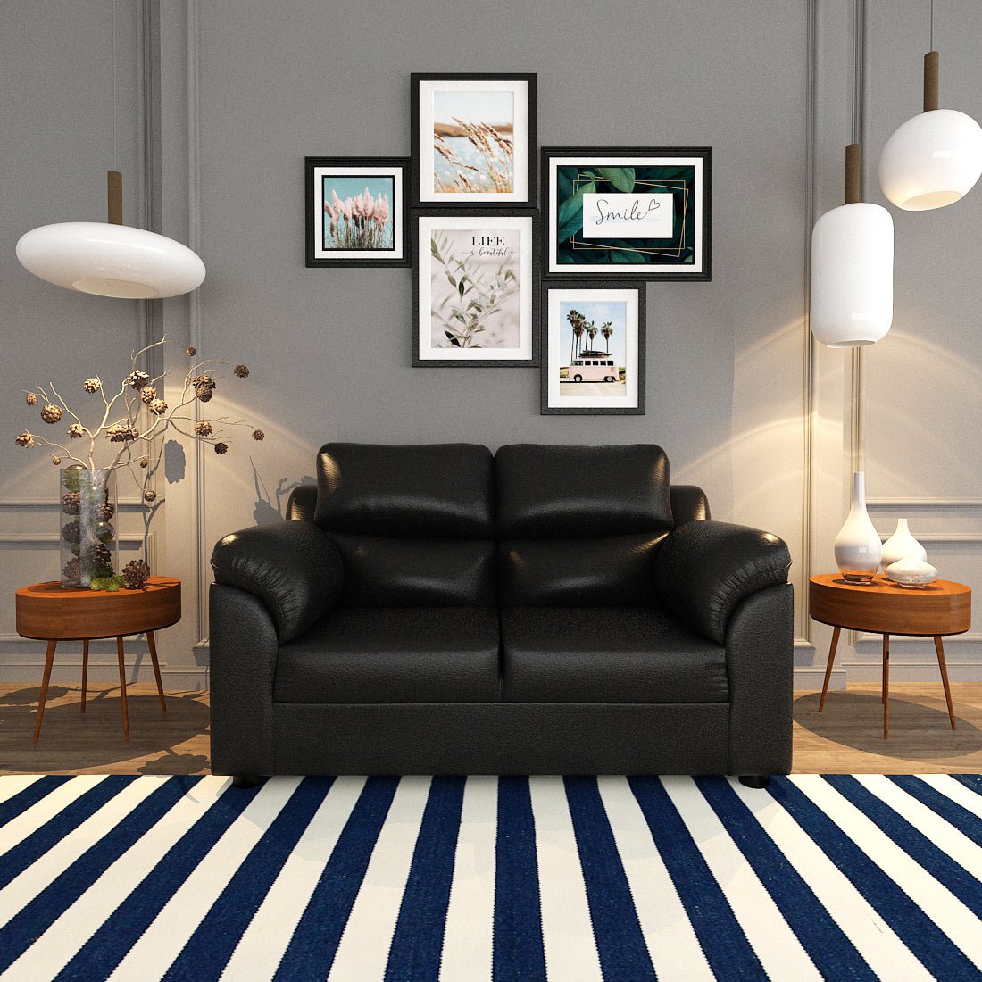 Comfort Series Leatherette Sofa - Sekar Lifestyle