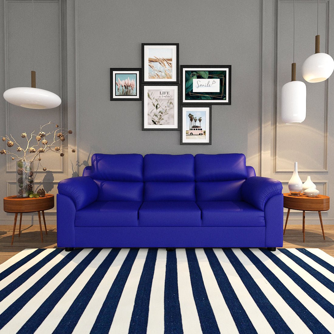 Comfort Series Leatherette Sofa - Sekar Lifestyle