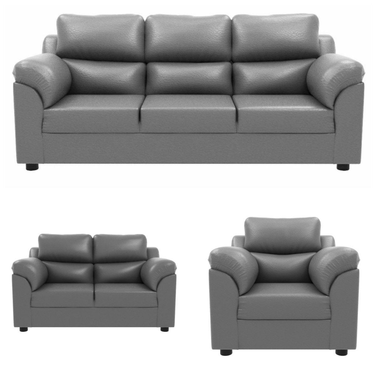 Comfort Series Leatherette Sofa - Sekar Lifestyle