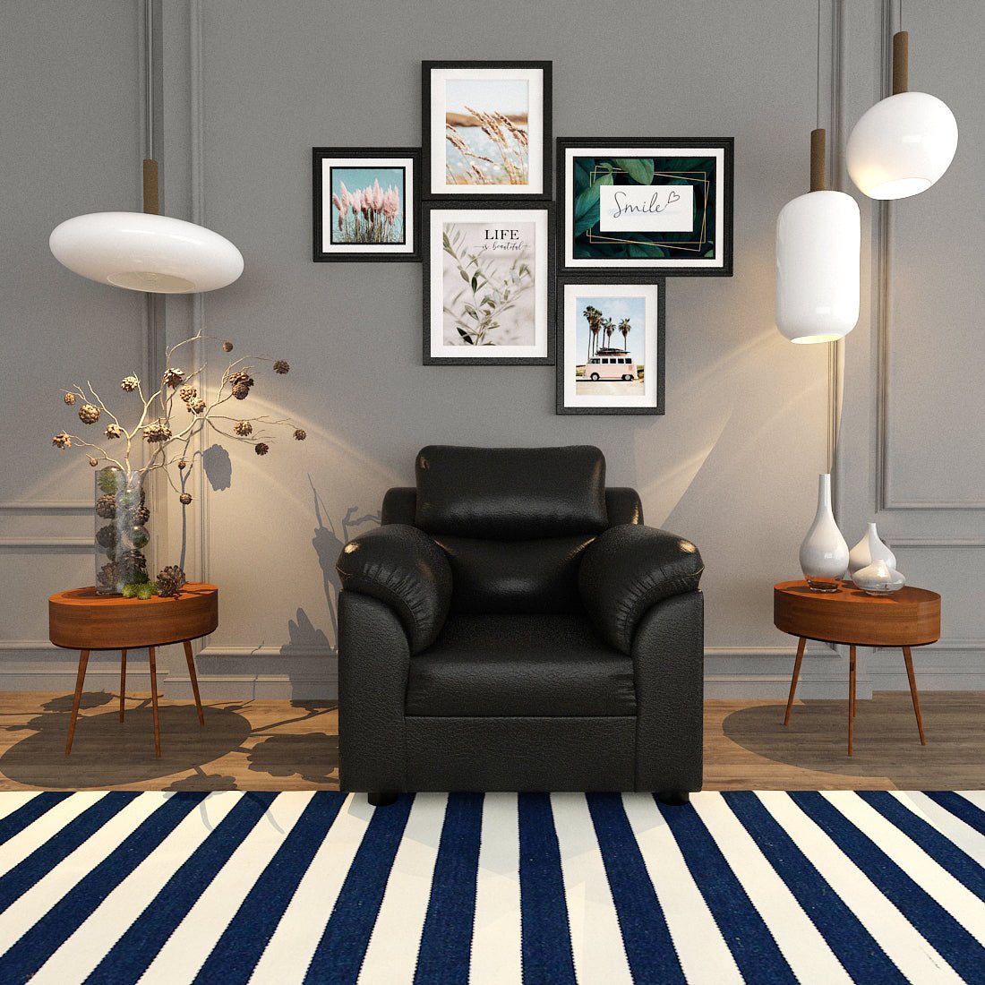 Comfort Series Leatherette Sofa - Sekar Lifestyle