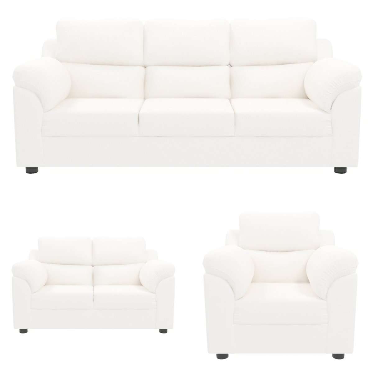 Comfort Series Leatherette Sofa - Sekar Lifestyle