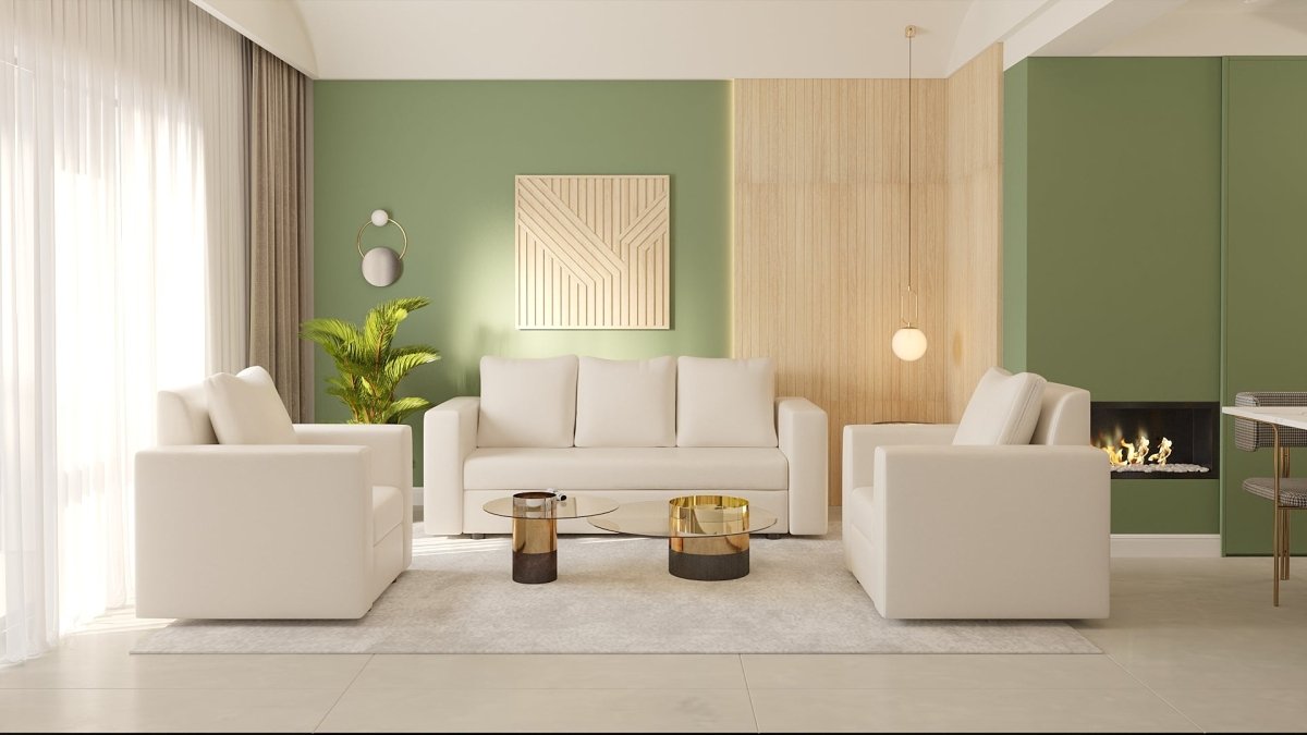 Couch Series with Pillows Leatherette Sofa - Sekar Lifestyle