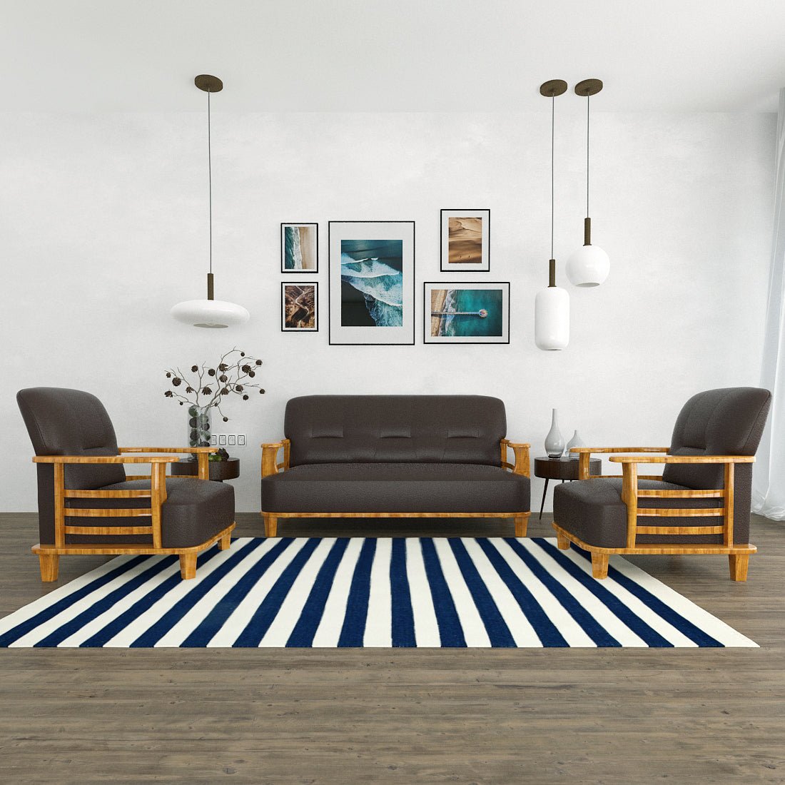 Elite Series Wooden Handle Sofa - Sekar Lifestyle