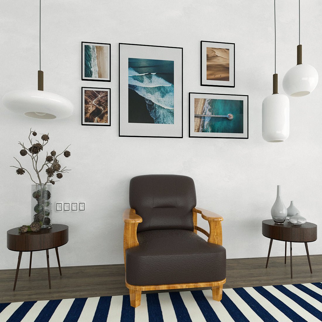 Elite Series Wooden Handle Sofa - Sekar Lifestyle