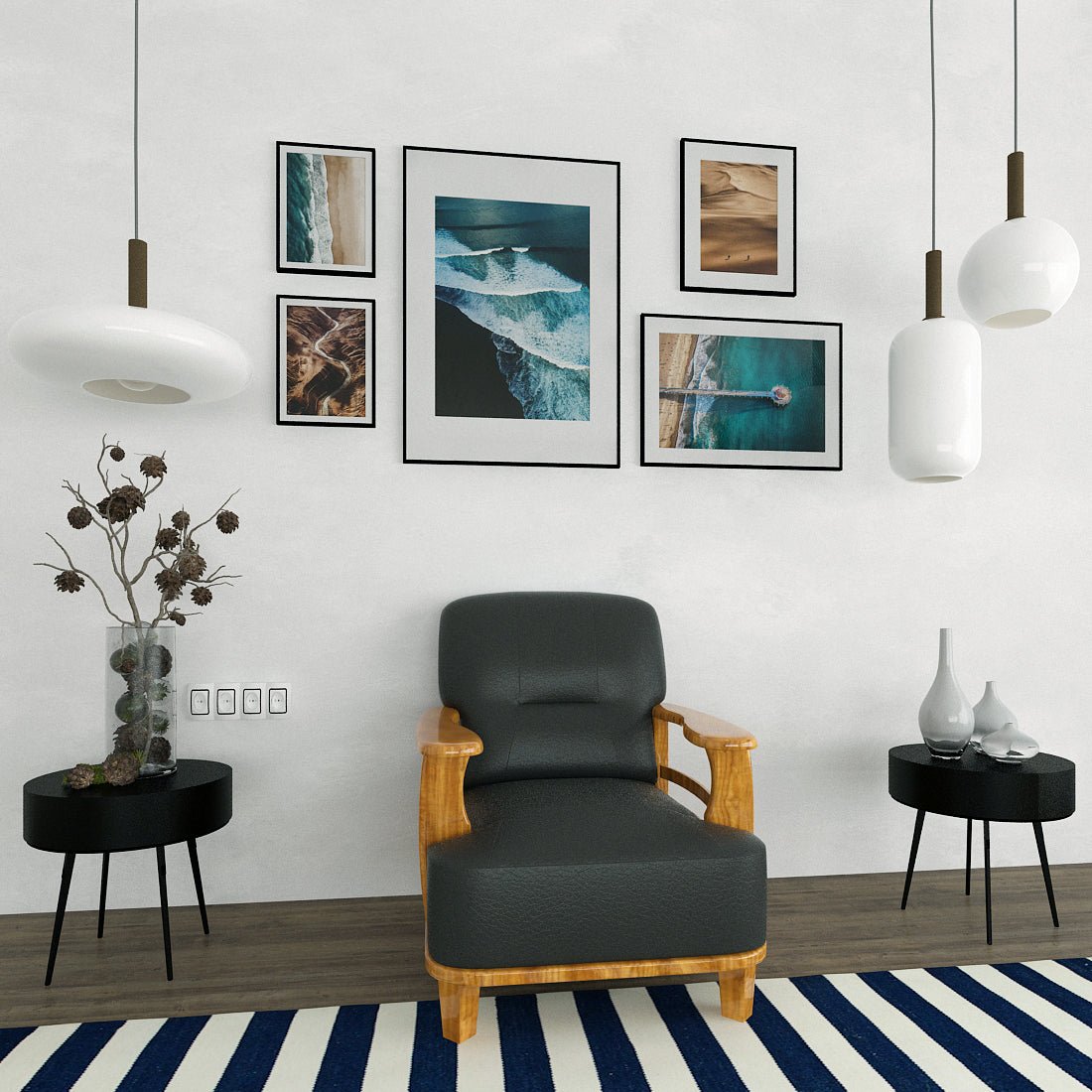 Elite Series Wooden Handle Sofa - Sekar Lifestyle