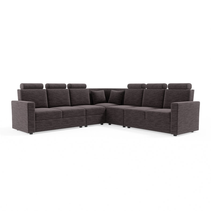 L Shape Corner Fabric Sofa [with Normal Handles] - Sekar Lifestyle