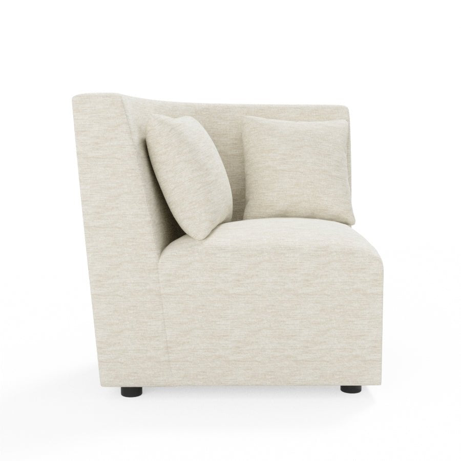 L Shape Corner Fabric Sofa [with Normal Handles] - Sekar Lifestyle