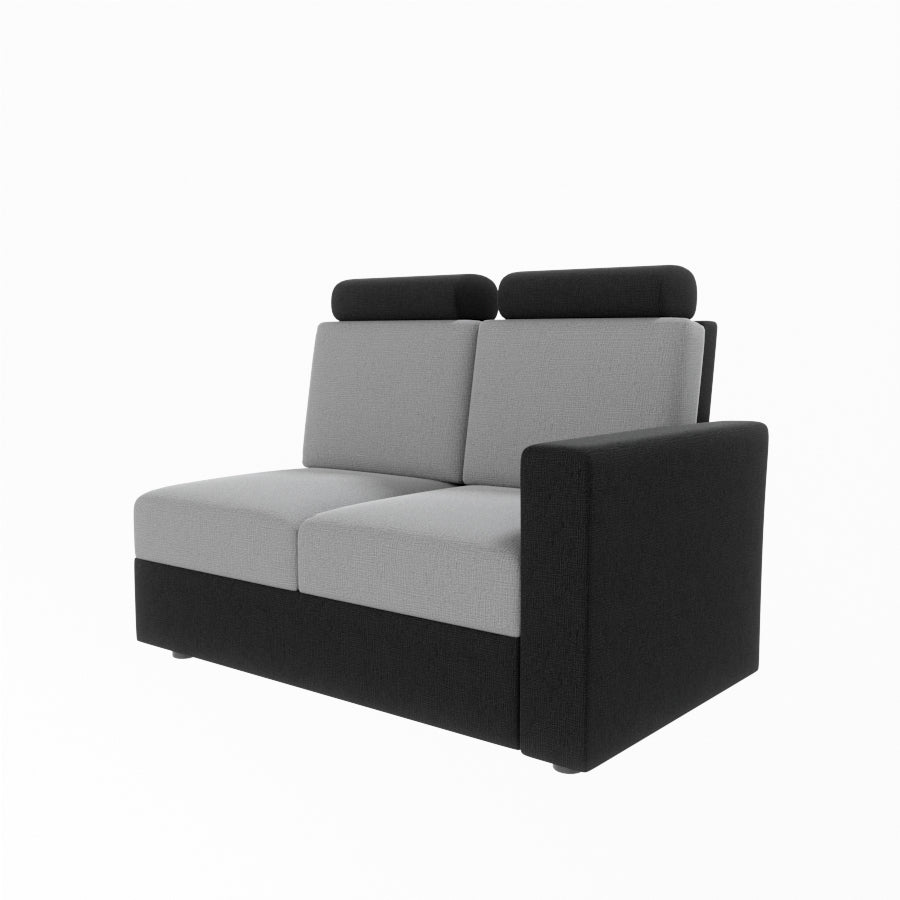 L Shape Corner Fabric Sofa [with Normal Handles] - Sekar Lifestyle