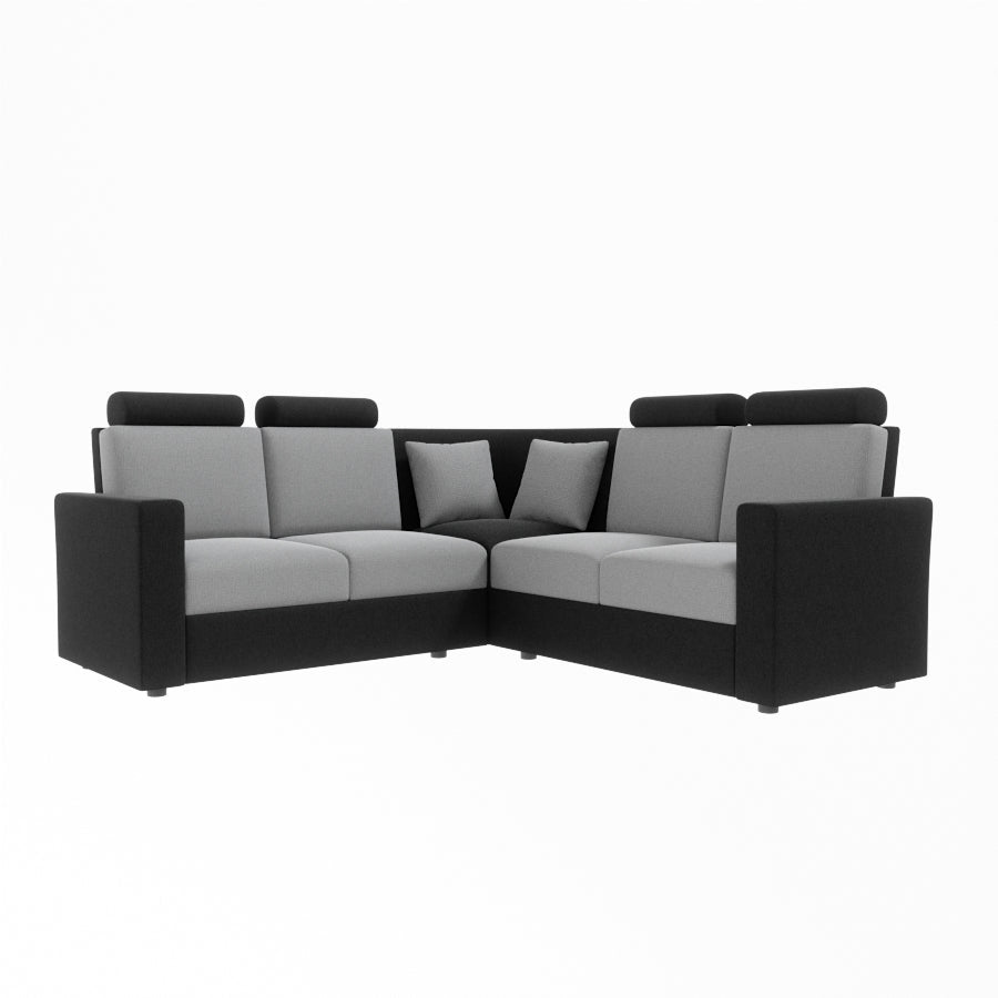 L Shape Corner Fabric Sofa [with Normal Handles] - Sekar Lifestyle