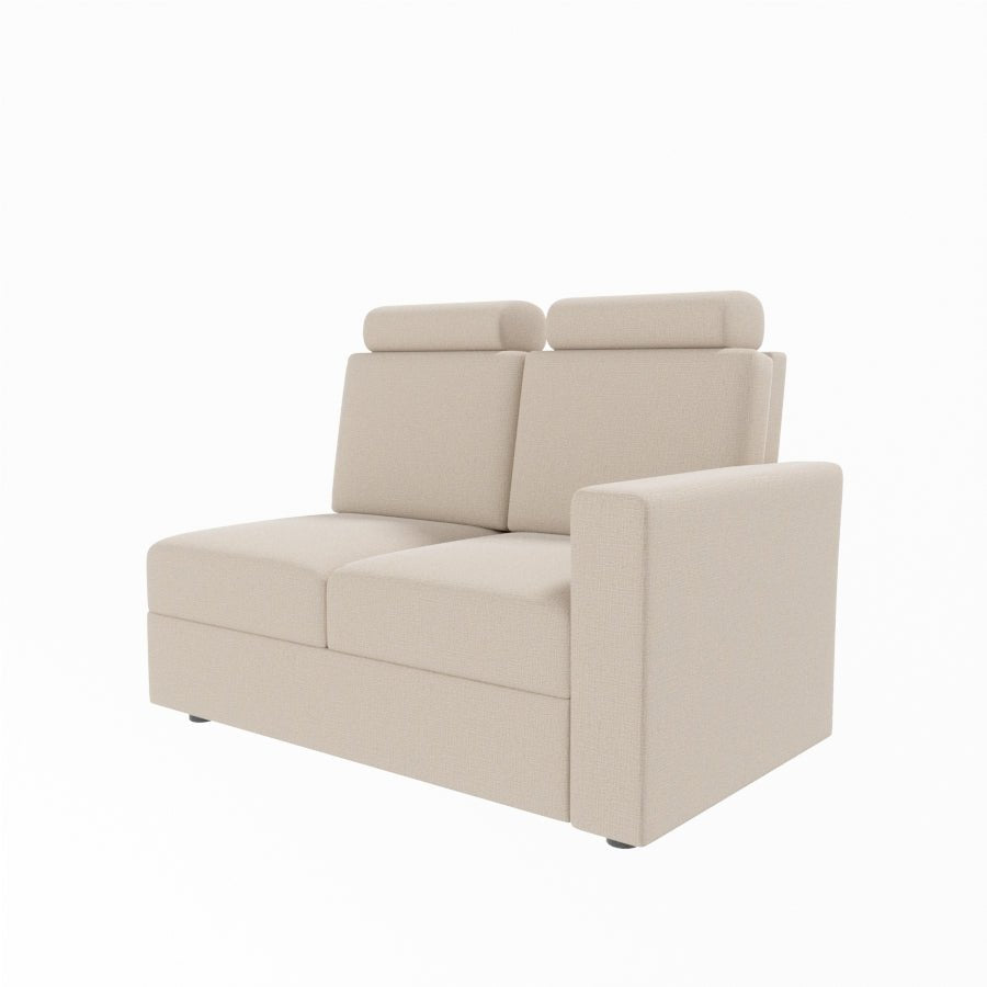 L Shape Corner Fabric Sofa [with Normal Handles] - Sekar Lifestyle