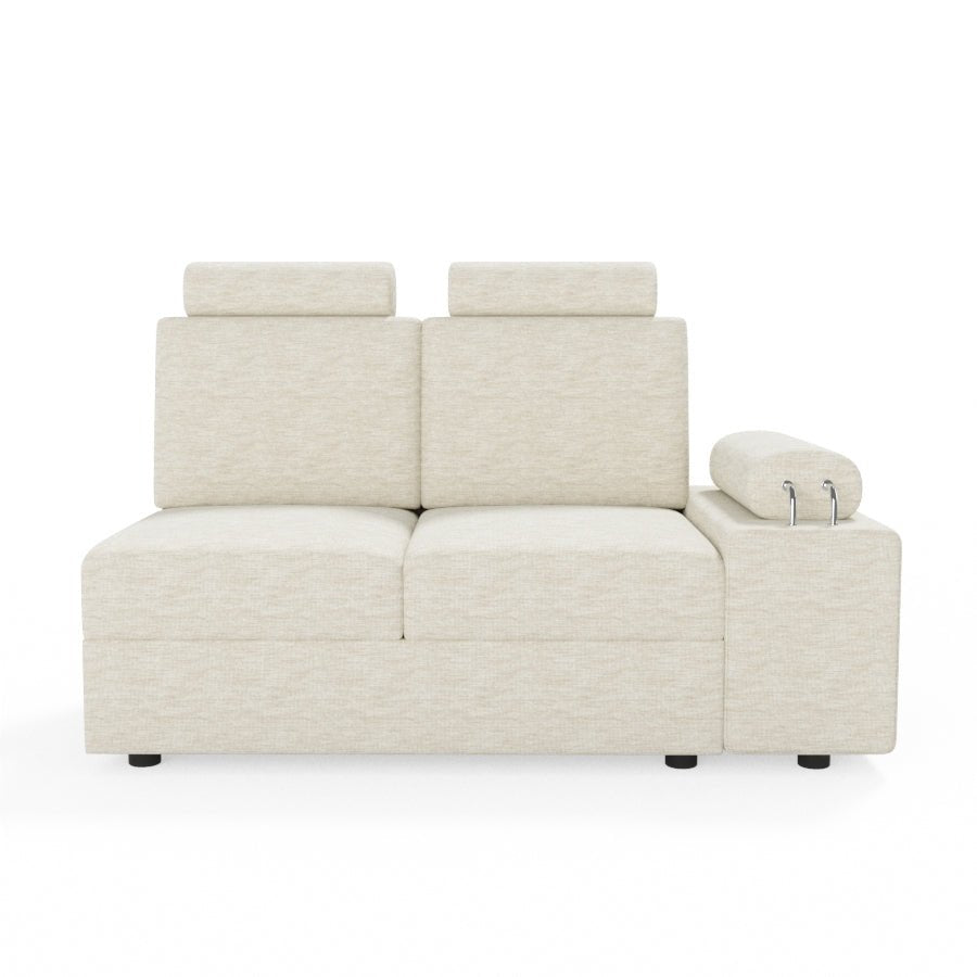 L Shape Corner Fabric Sofa [with Steel Handles] - Sekar Lifestyle