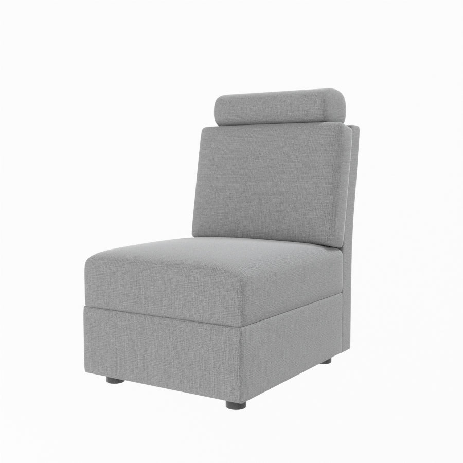 L Shape Corner Fabric Sofa [with Steel Handles] - Sekar Lifestyle