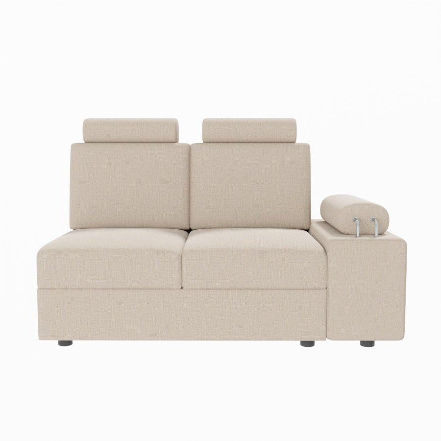 L Shape Corner Fabric Sofa [with Steel Handles] - Sekar Lifestyle
