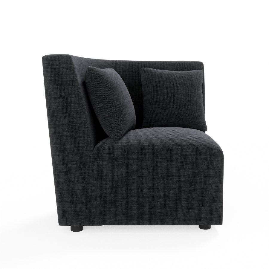 L Shape Corner Fabric Sofa [with Steel Handles] - Sekar Lifestyle