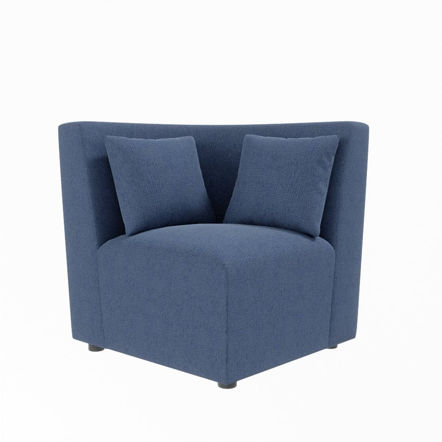 L Shape Corner Fabric Sofa [with Steel Handles] - Sekar Lifestyle