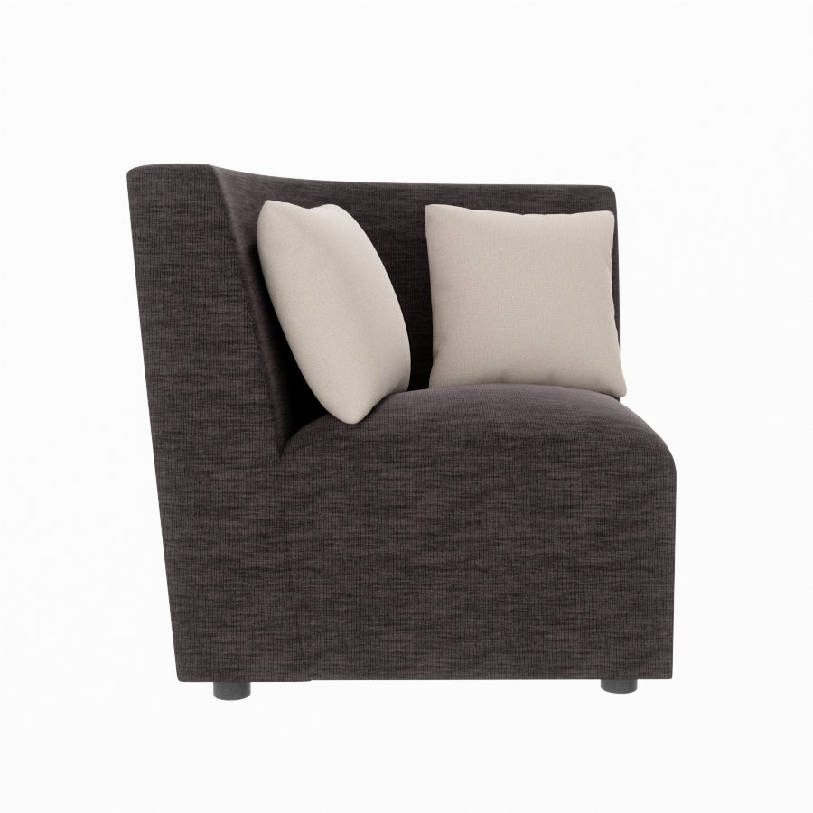L Shape Corner Fabric Sofa [with Steel Handles] - Sekar Lifestyle