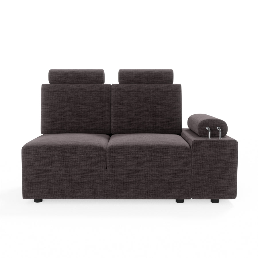 L Shape Corner Fabric Sofa [with Steel Handles] - Sekar Lifestyle