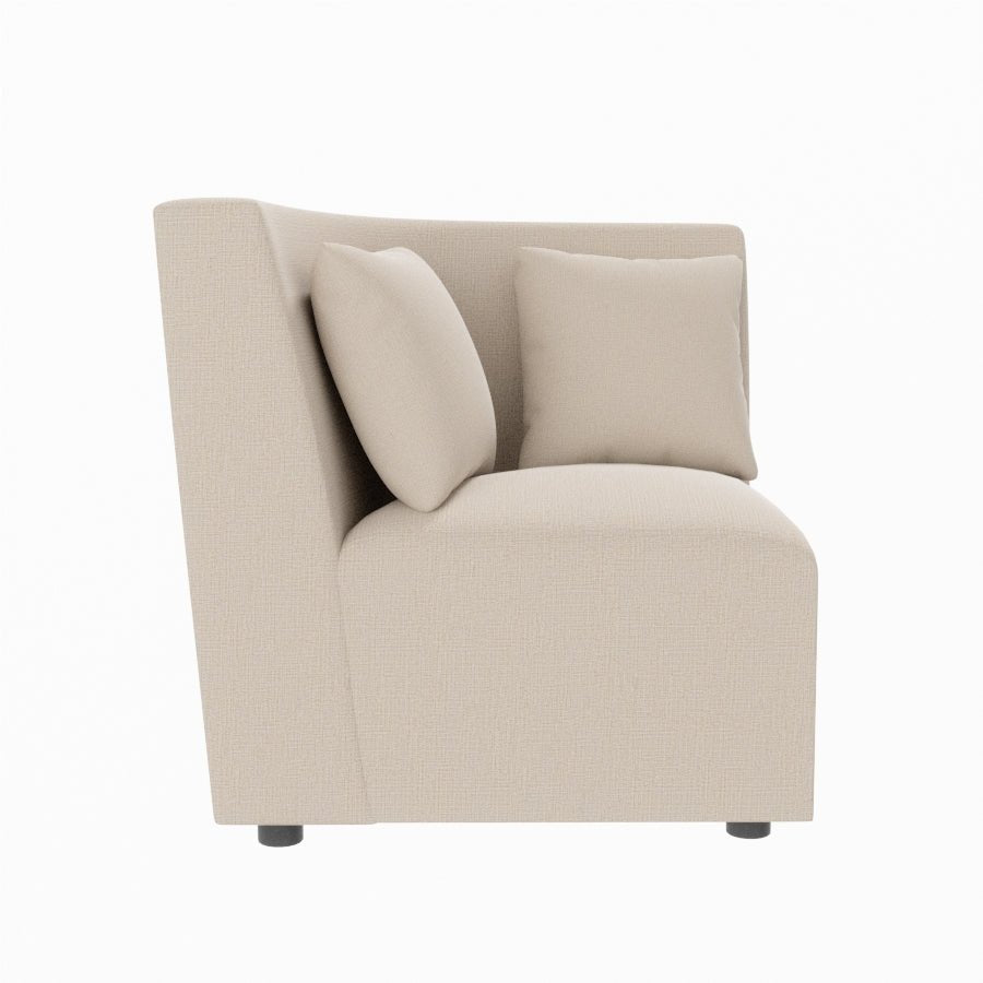 L Shape Corner Fabric Sofa [with Steel Handles] - Sekar Lifestyle