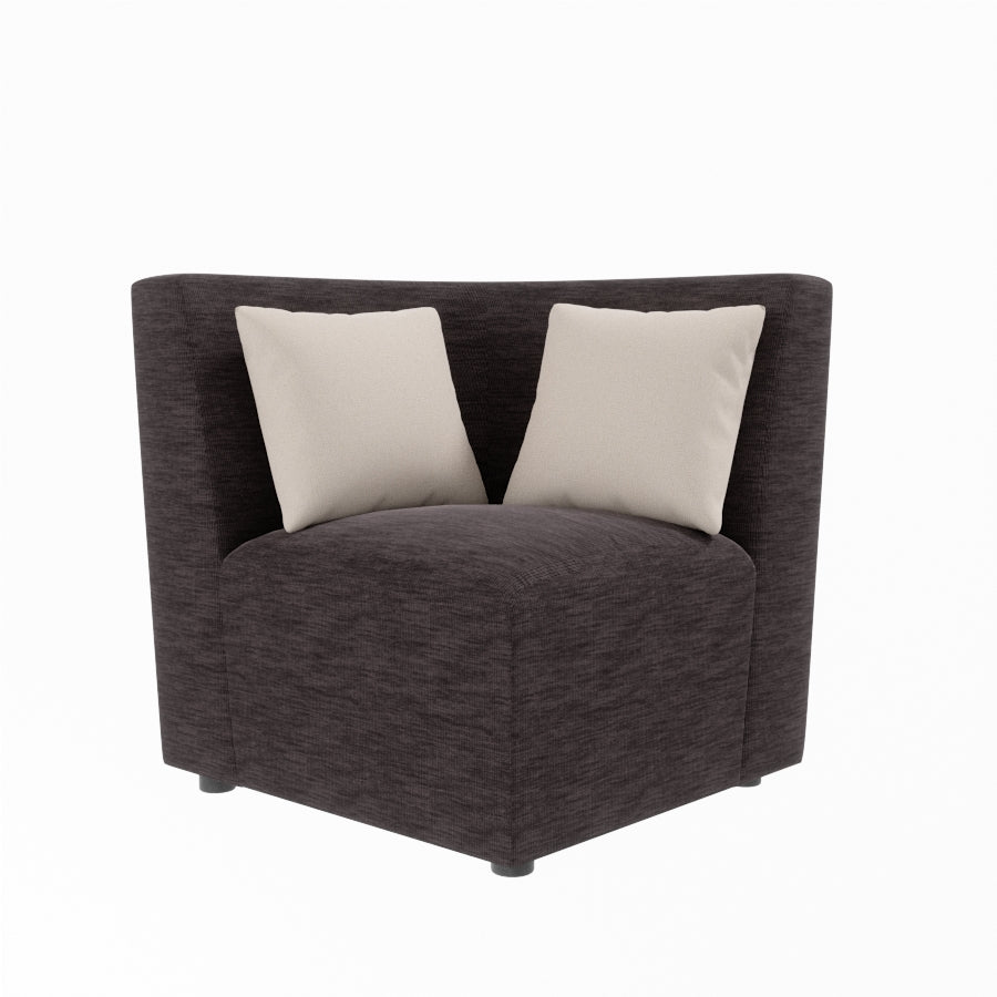 L Shape Corner Fabric Sofa [with Steel Handles] - Sekar Lifestyle