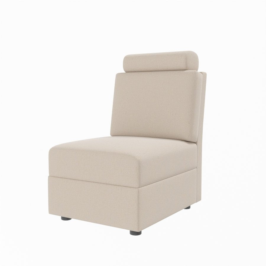 L Shape Corner Fabric Sofa [with Steel Handles] - Sekar Lifestyle