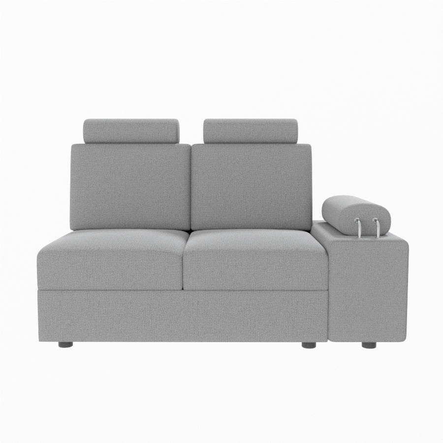 L Shape Corner Fabric Sofa [with Steel Handles] - Sekar Lifestyle