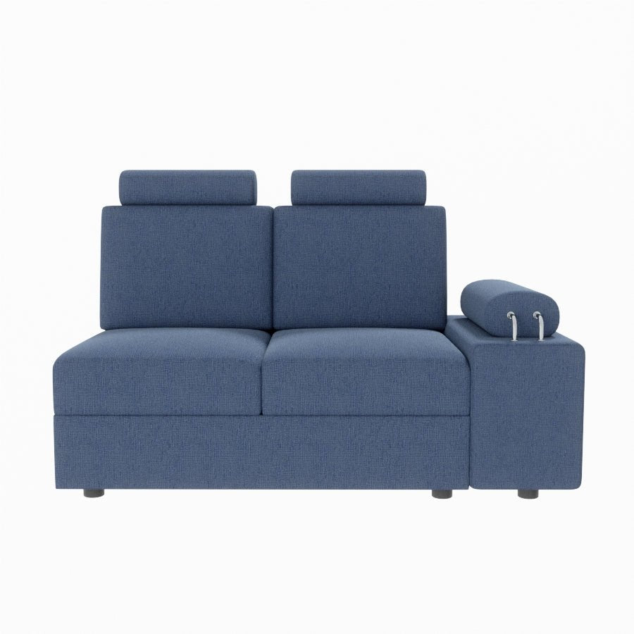 L Shape Corner Fabric Sofa [with Steel Handles] - Sekar Lifestyle
