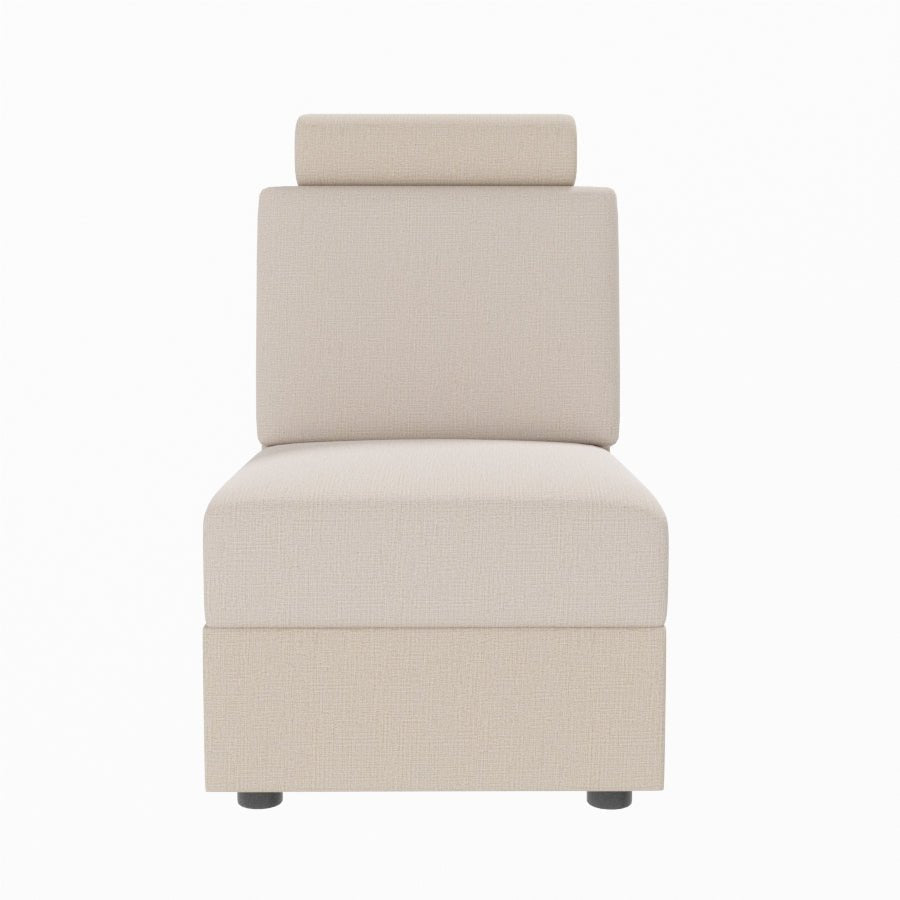 L Shape Corner Fabric Sofa [with Steel Handles] - Sekar Lifestyle