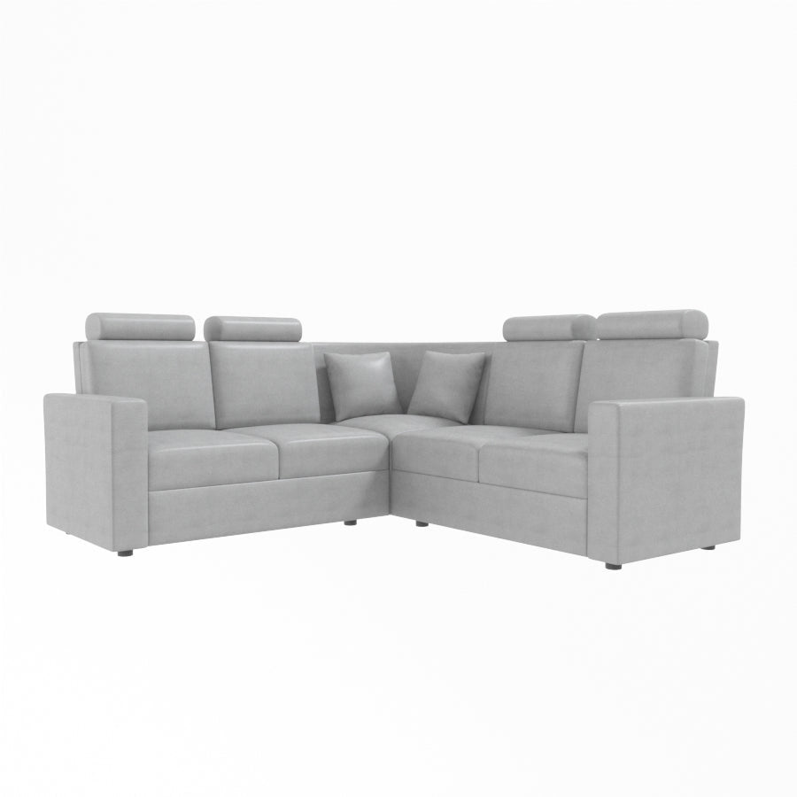 L Shape Corner Leatherette Sofa [with Normal Handles] - Sekar Lifestyle