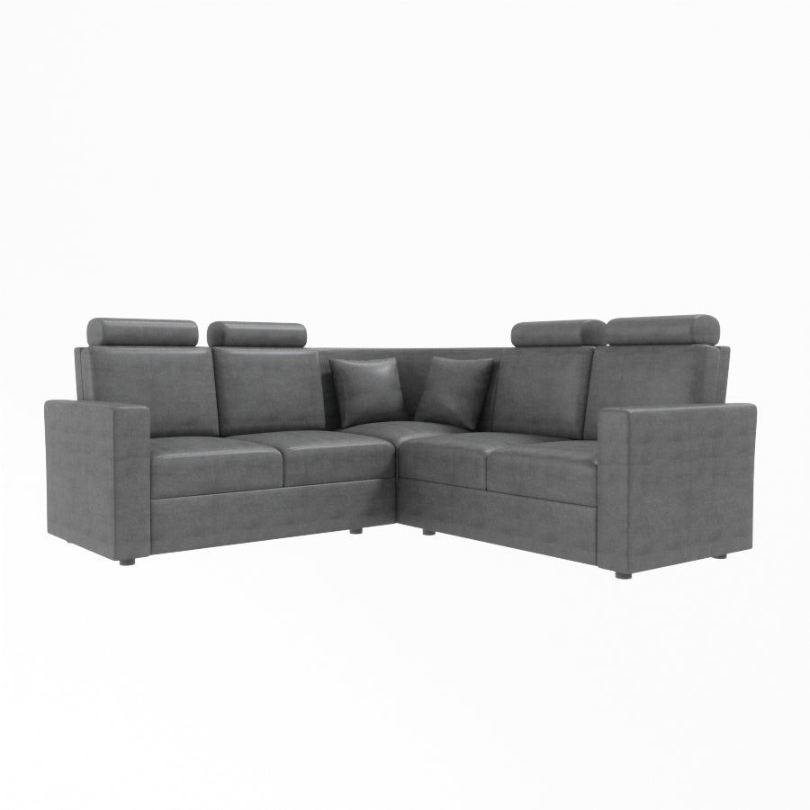 L Shape Corner Leatherette Sofa [with Normal Handles] - Sekar Lifestyle