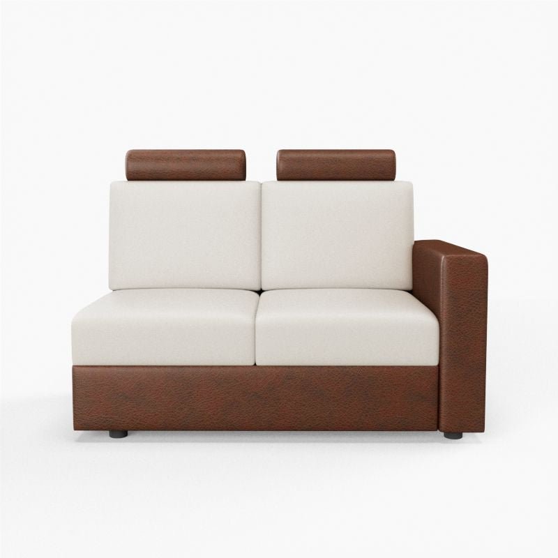 L Shape Corner Leatherette Sofa [with Normal Handles] - Sekar Lifestyle
