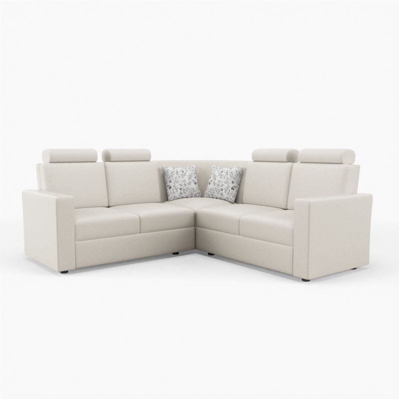 L Shape Corner Leatherette Sofa [with Normal Handles] - Sekar Lifestyle