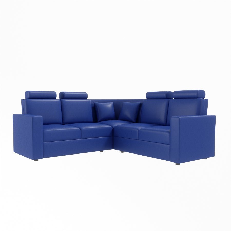 L Shape Corner Leatherette Sofa [with Normal Handles] - Sekar Lifestyle