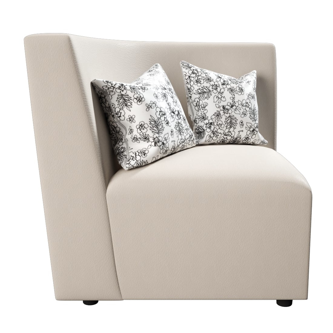 L Shape Corner Leatherette Sofa [with Normal Handles] - Sekar Lifestyle