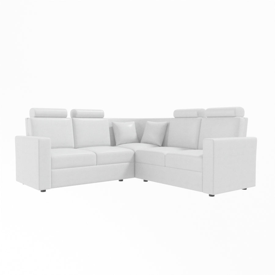 L Shape Corner Leatherette Sofa [with Normal Handles] - Sekar Lifestyle