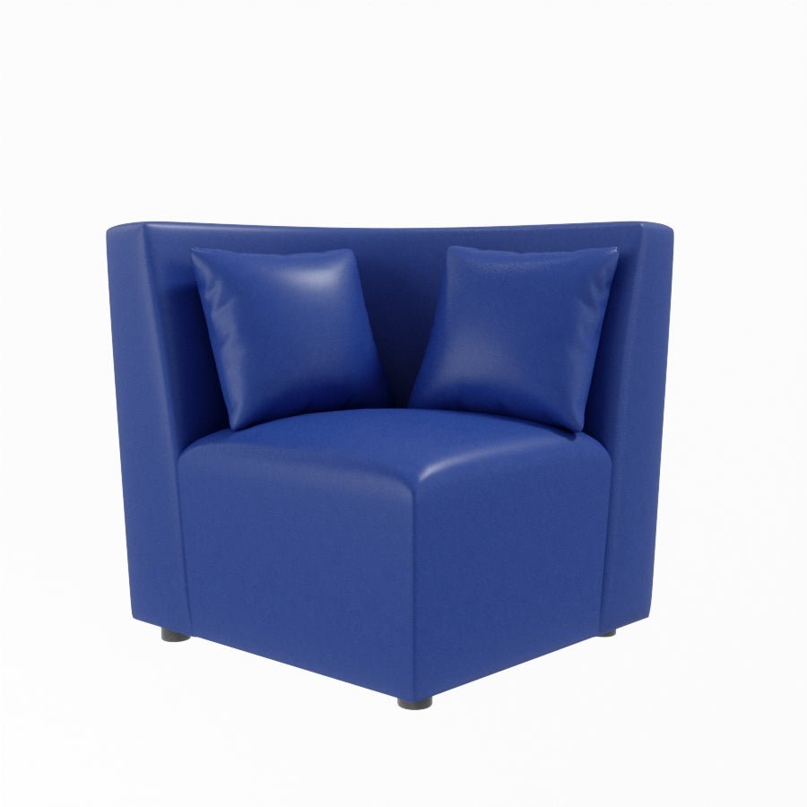 L Shape Corner Leatherette Sofa [with Steel Handles] - Sekar Lifestyle