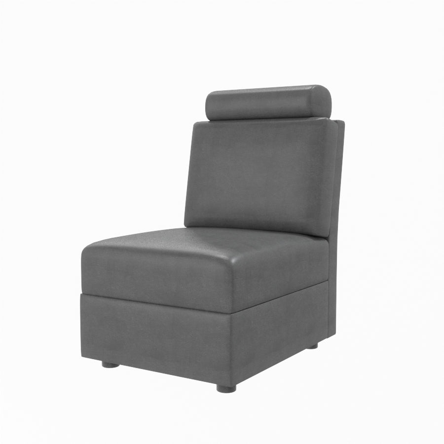 L Shape Corner Leatherette Sofa [with Steel Handles] - Sekar Lifestyle